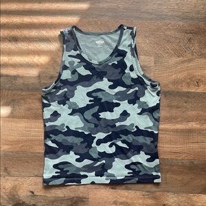Old Navy Kids Camo Tank Top - Blue and Gray